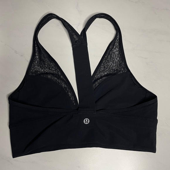 Lululemon Black Lace Bralette Size 6 - Picture 6 of 6